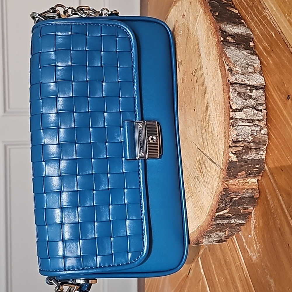 Michael kors Bradshaw Small Woven Leather Shoulder Bag